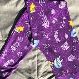 LulaRoe Disney Alice is Wonderland OS Leggings